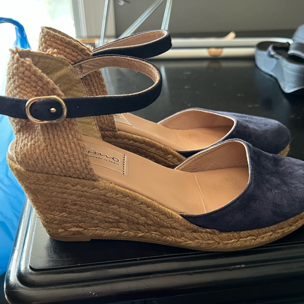 Gaimo Espadrilles size 39 (US 9) blue excellent condition - Picture 2 of 8